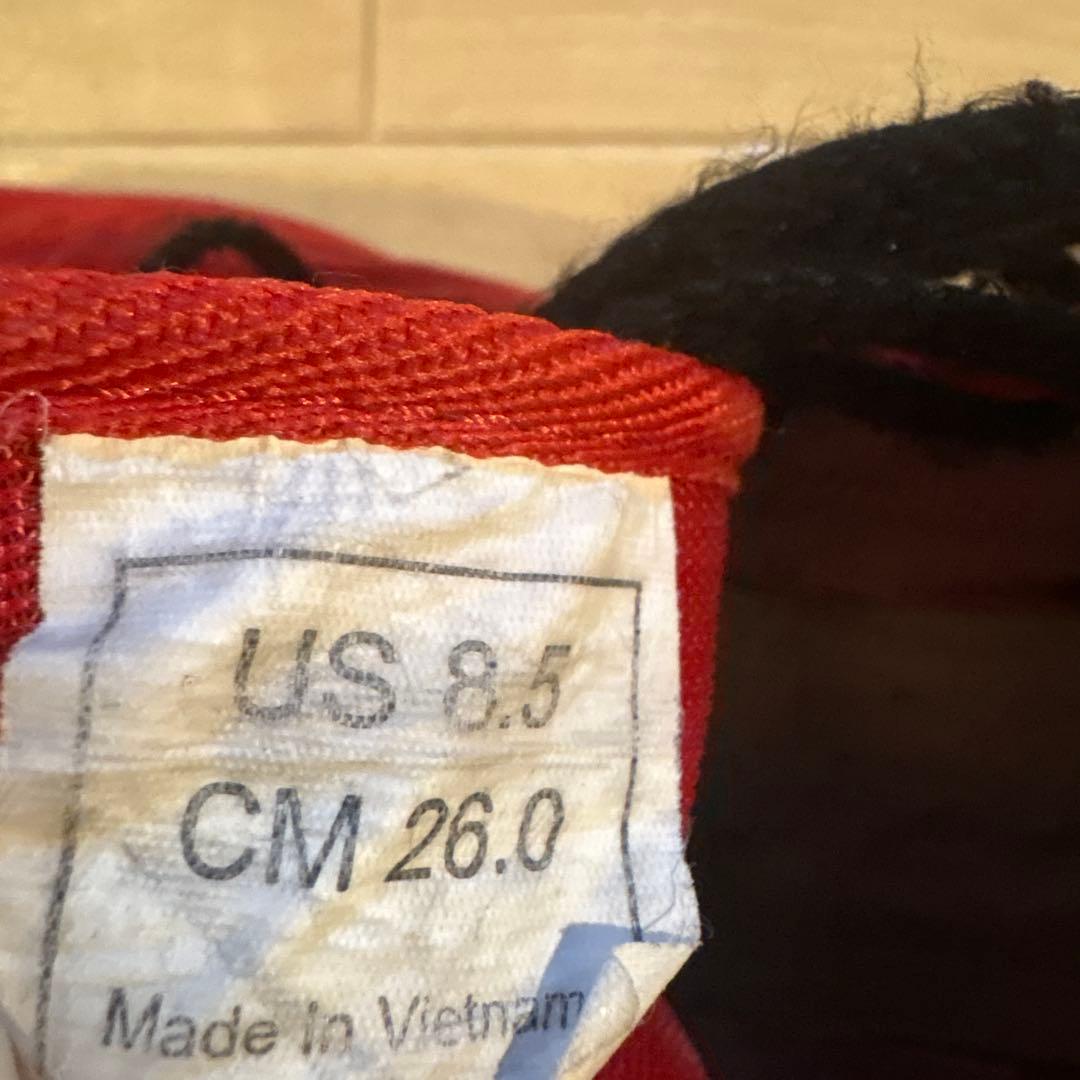 レッド ハイカット ボクシングシューズ