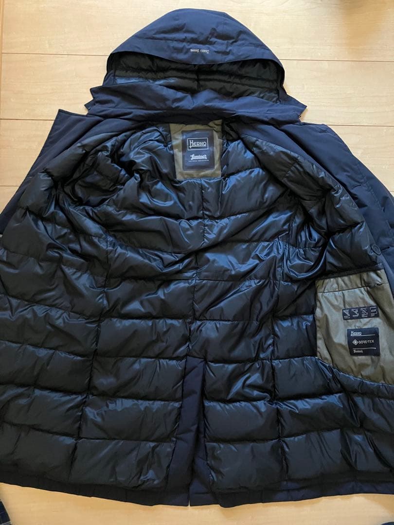 HERNO Laminar GORE-TEX フーデッドトレンチダウンコート48