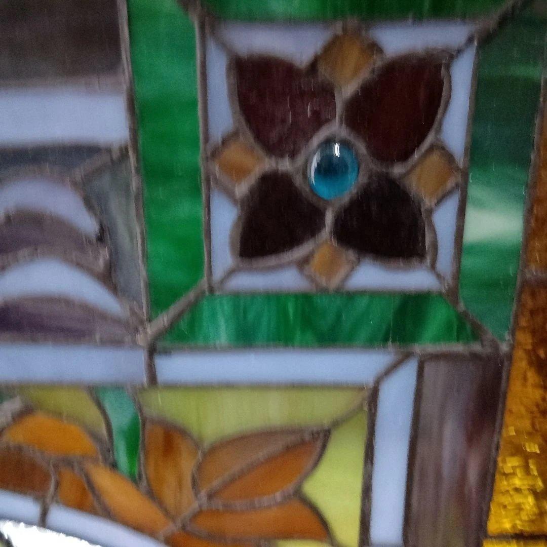 壁飾り 壁掛け ステンドグラス 葡萄柄 西洋アンティーク インテリア