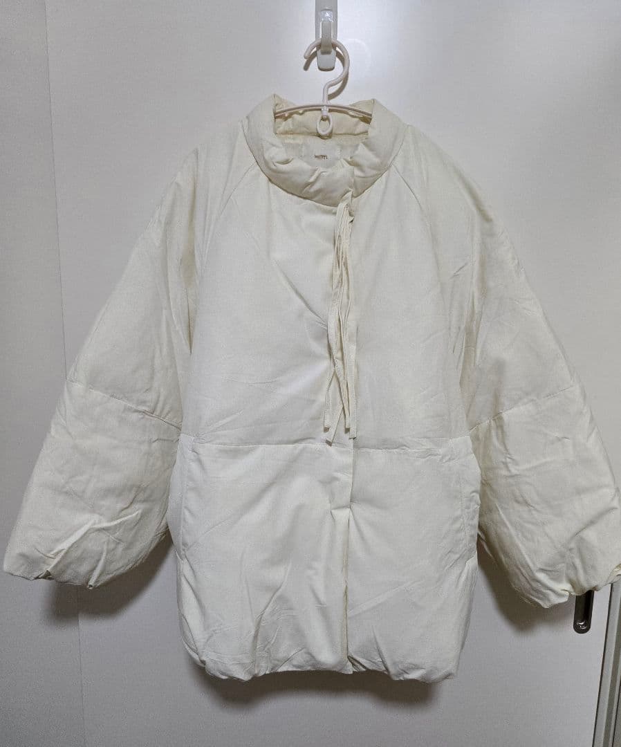 hinari ヒナリ 中綿リボンミドルコート