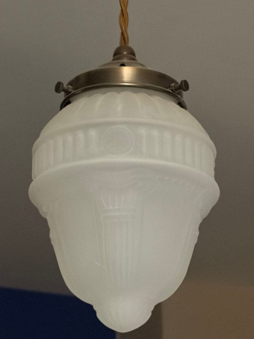 クラシックホワイトガラスペンダントライト