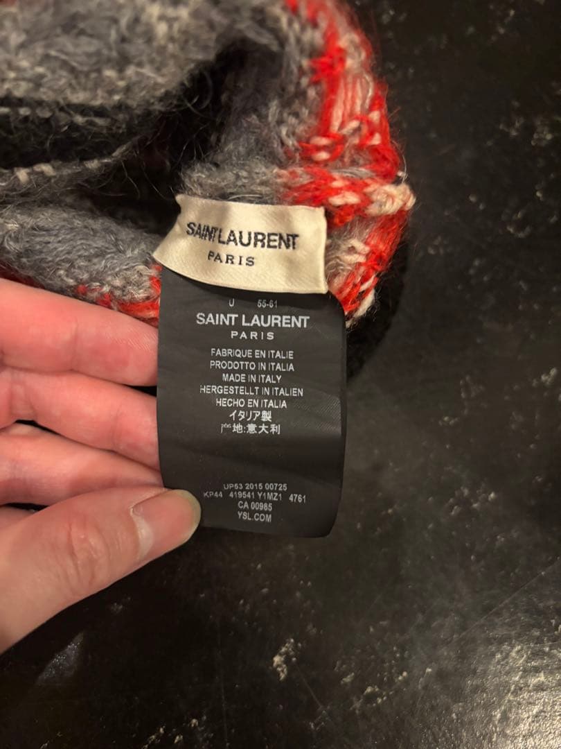 サンローランパリ エディスリマン 2016SS ビーニーニット帽