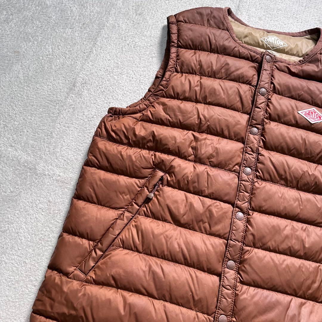 美品【DANTON/ダントン】ライトダウンベスト36 Mサイズ　インナーダウン