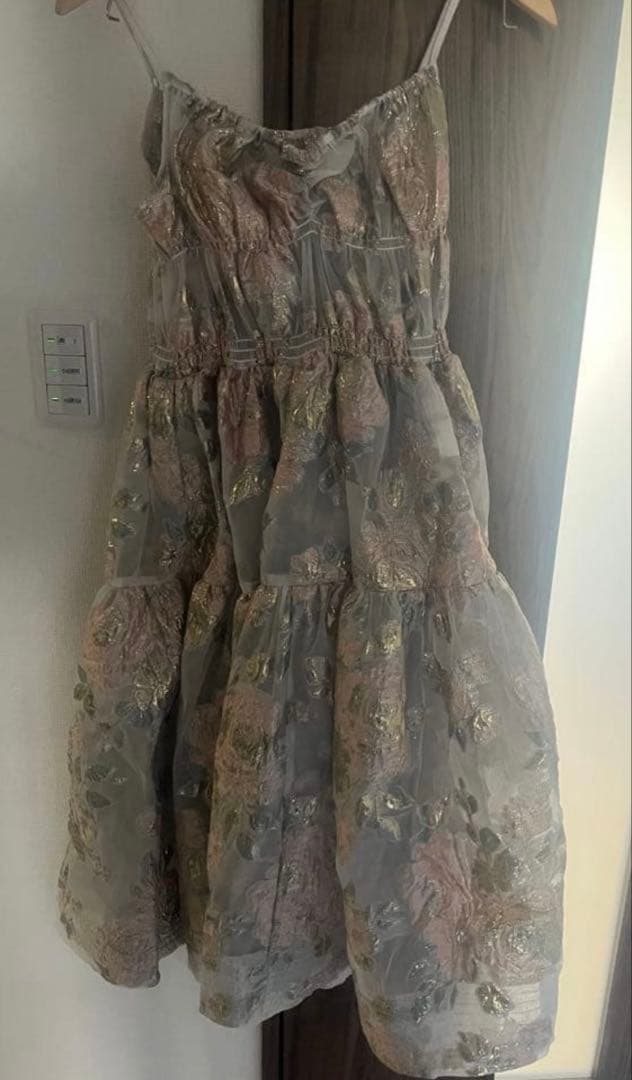 新品未使用タグなし自宅保管 総花柄 ジャガード あさぎーにょ オケージョン