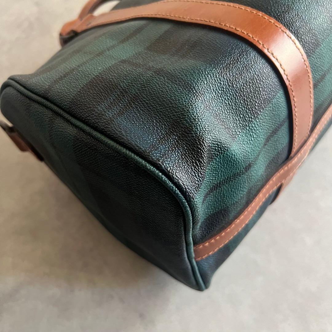 ラルフローレン ボストン バッグ ブラックウォッチ レザー 旅行