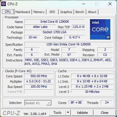 【動作確認済】Core i9-12900K LGA1700 SRL4H CPU