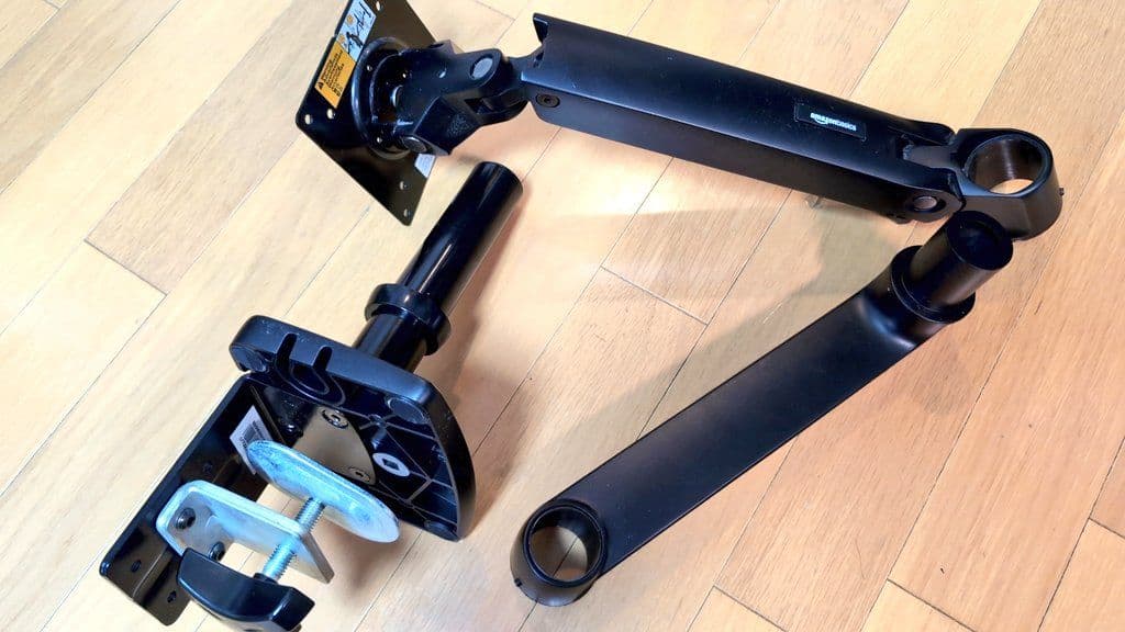 Amazon Basics モニターアーム シングル ブラック