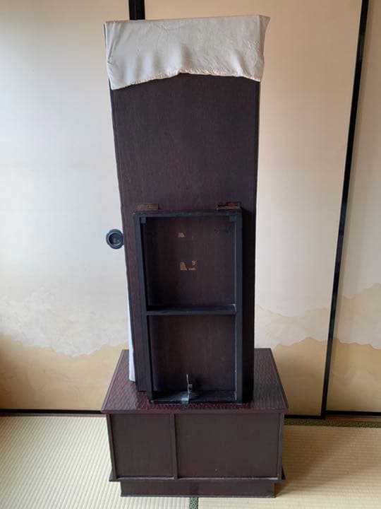 鎌倉彫 鏡台 ドレッサー 化粧台 一面鏡 メイク台