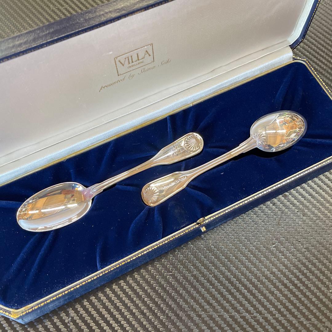 銀食器　シルバー925 (スプーン 2本セット ケース付)