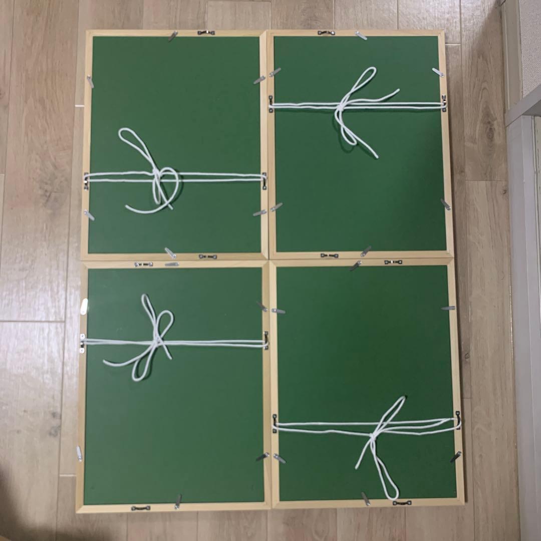 【4点】【美品】デッサン 額縁 7917 太子 379X288 レッド グリーン