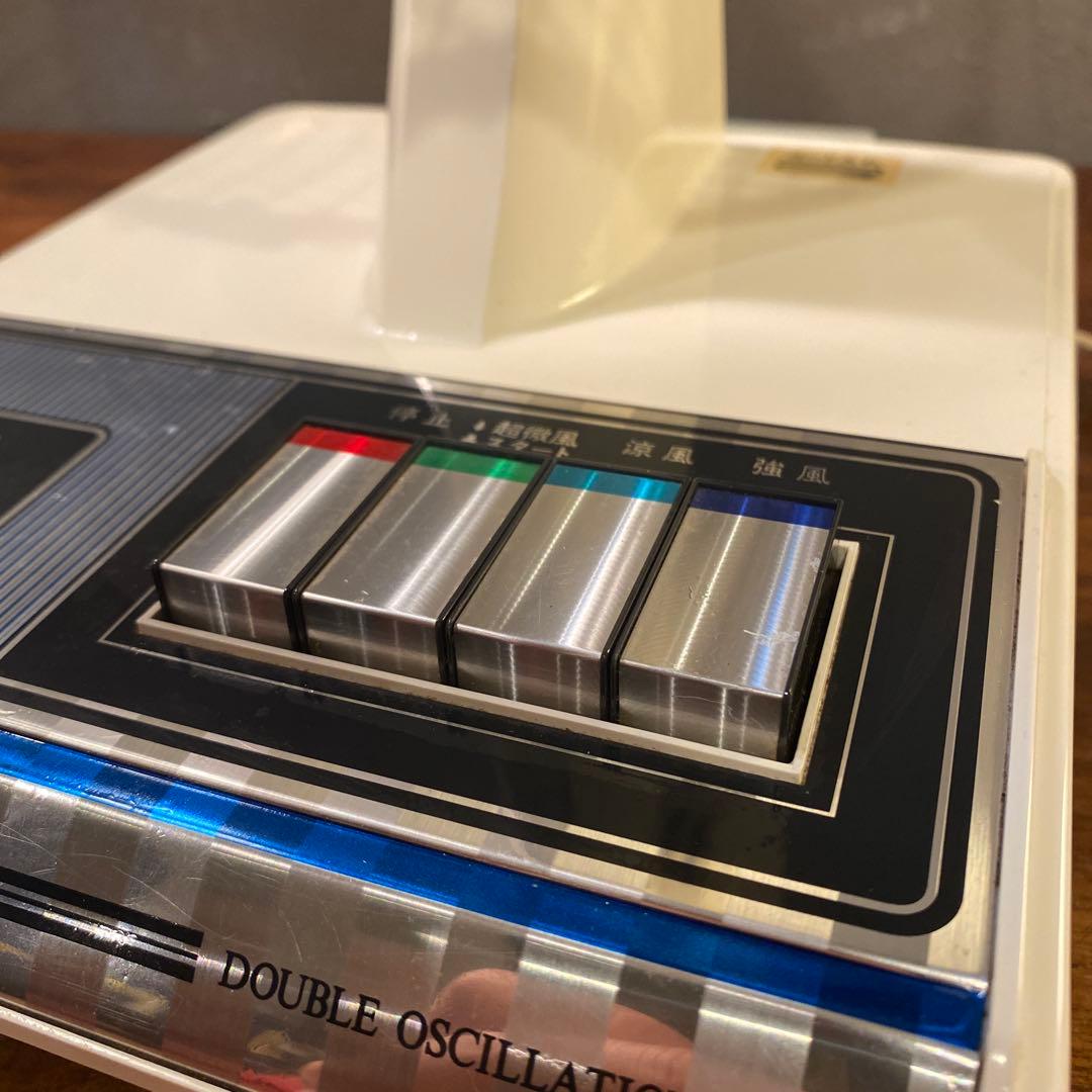 極美品 70年代 昭和レトロ ナショナル F-30D1E 青羽扇風機 稀少