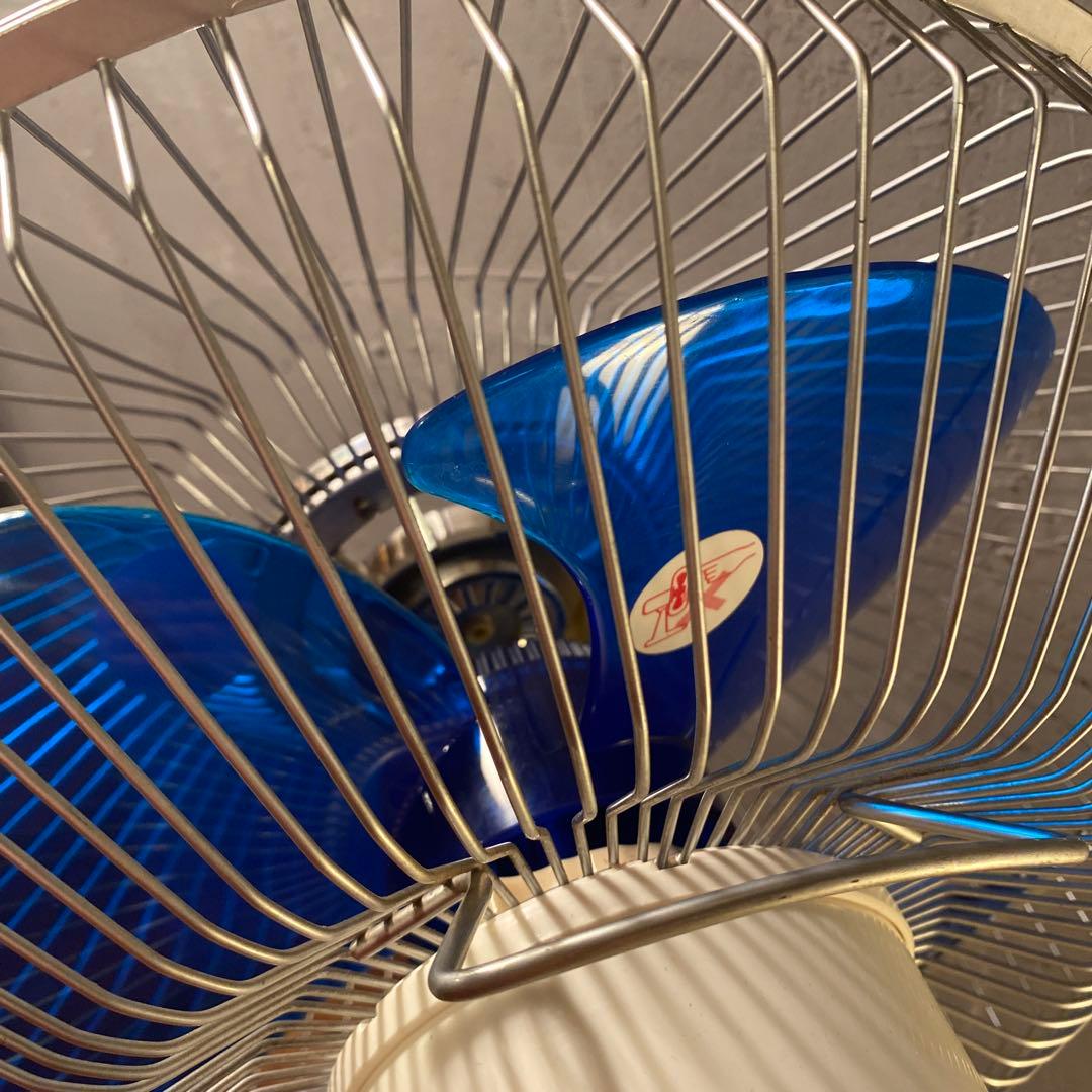 極美品 70年代 昭和レトロ ナショナル F-30D1E 青羽扇風機 稀少