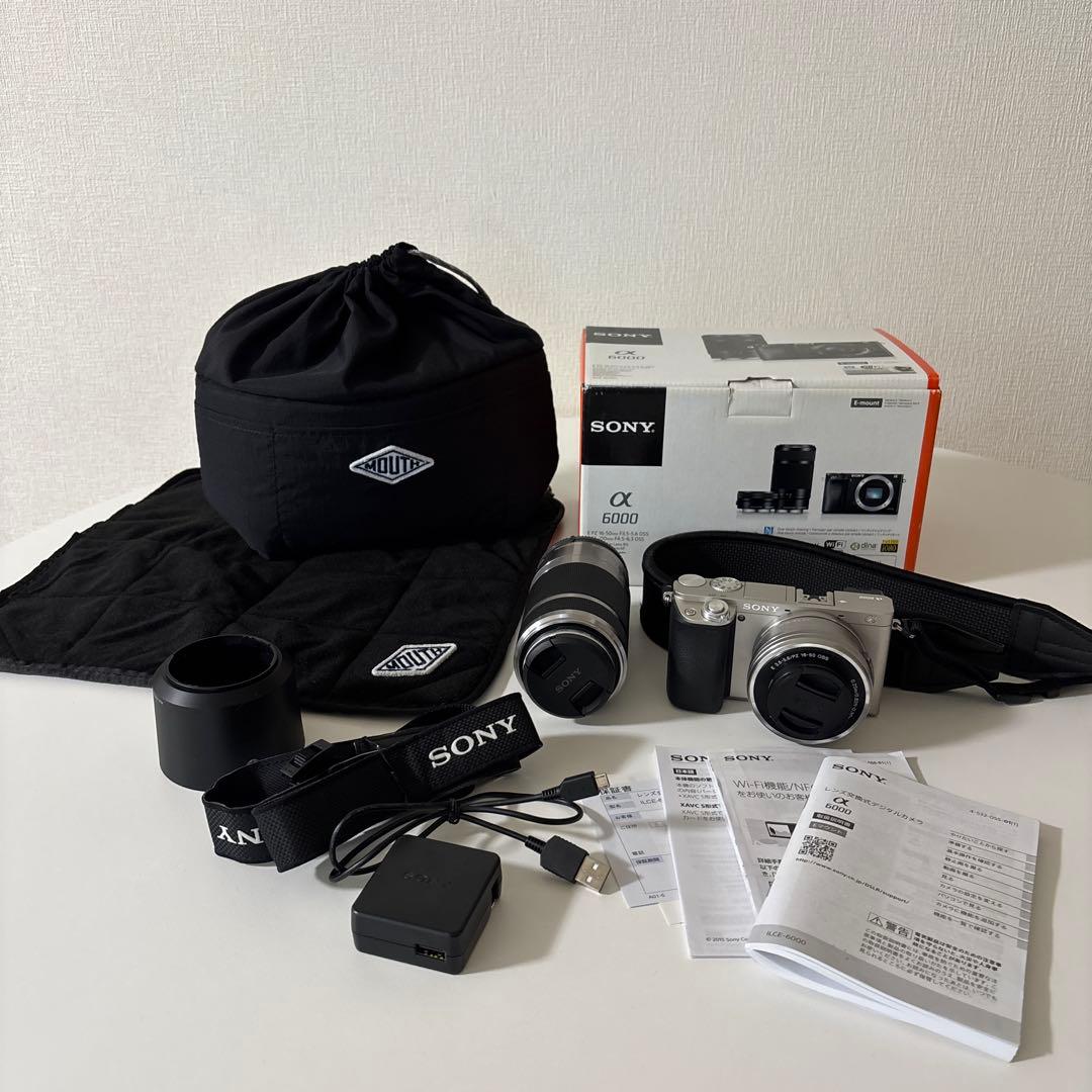 SONY α6000 ミラーレスダブルズームレンズカメラ