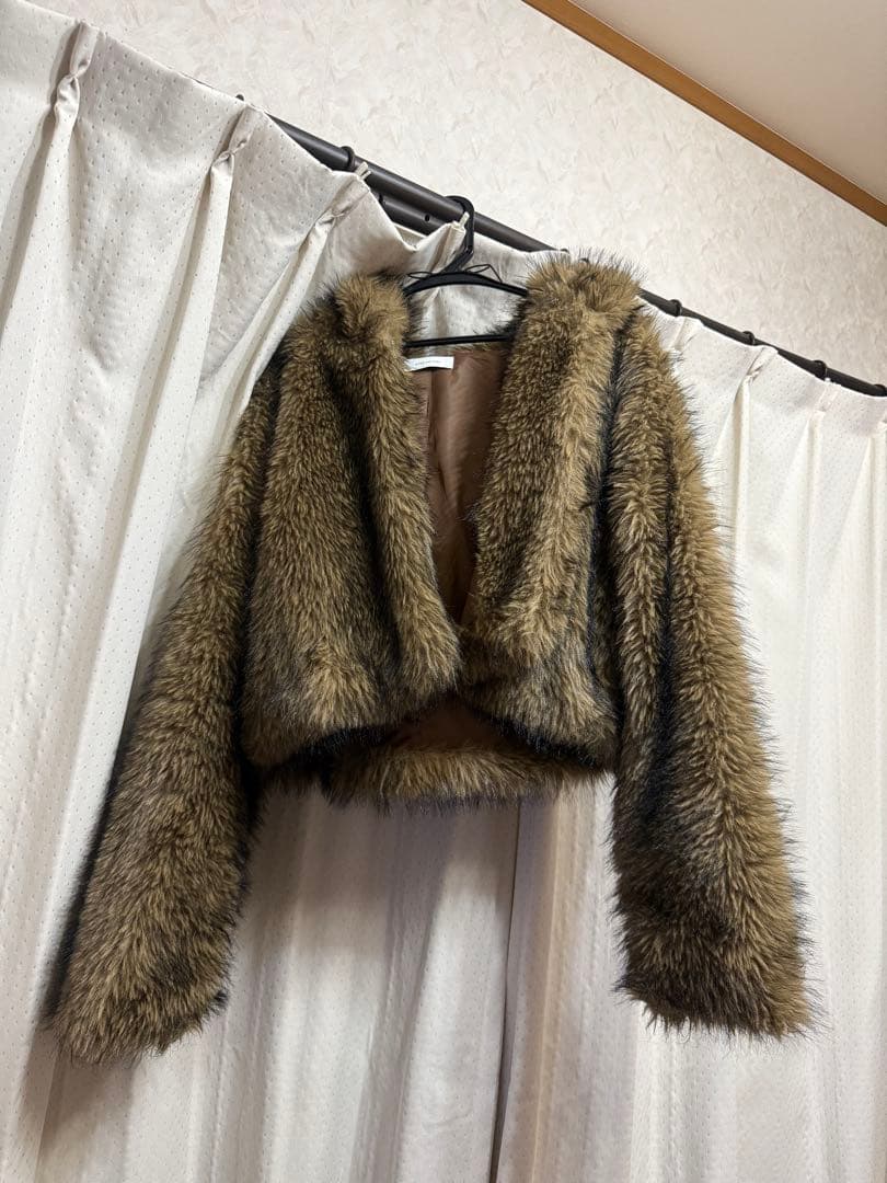 gossipclub INTER FACTORY ファージャケット　ブラウン