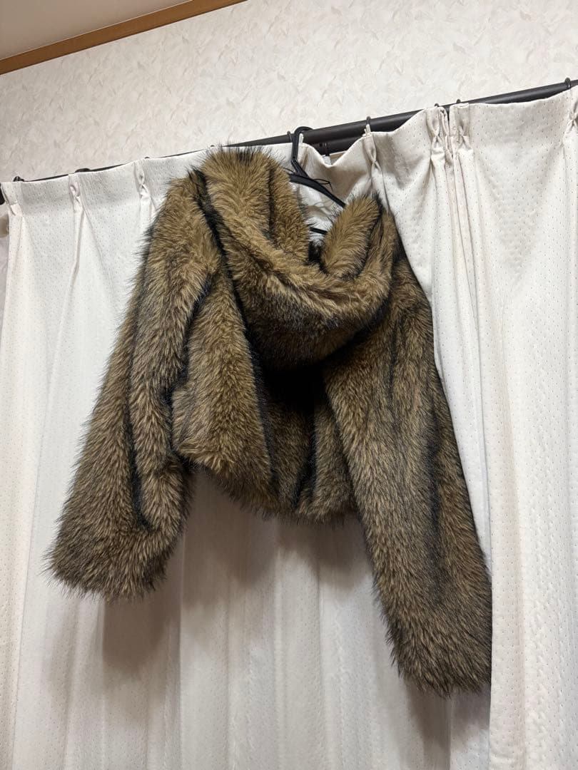 gossipclub INTER FACTORY ファージャケット　ブラウン