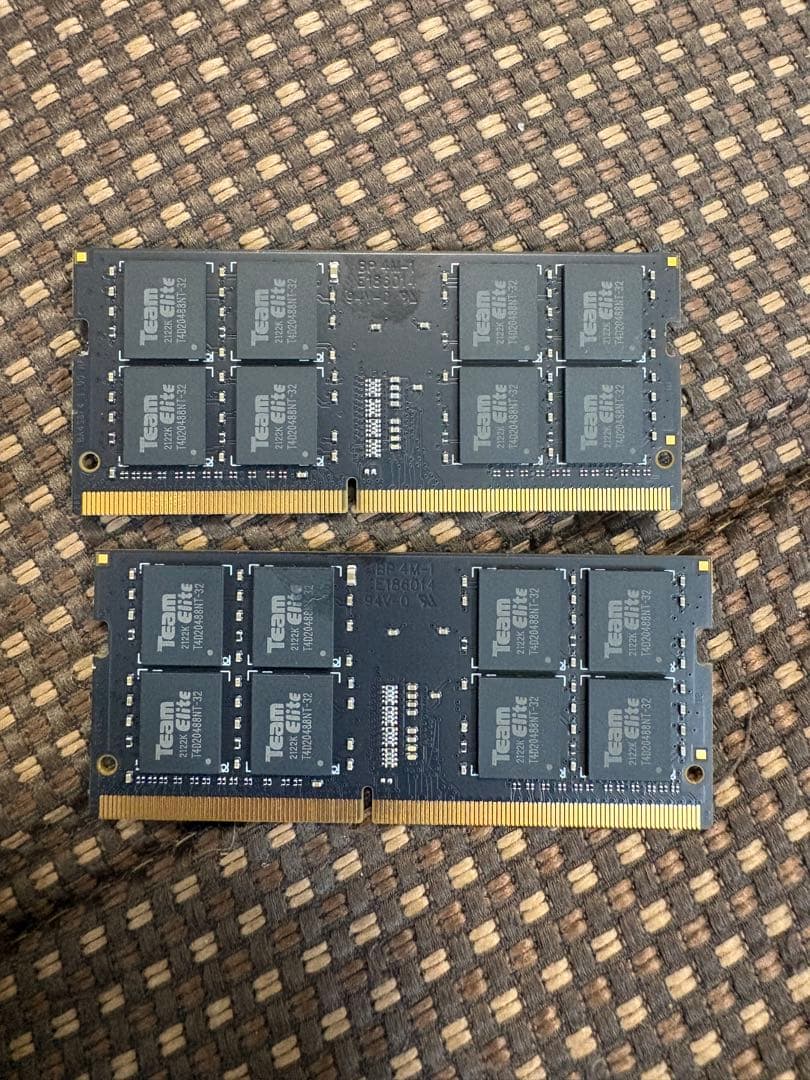 DDR4 3200 64GB（32GBx2枚） シリアル連番　ノート