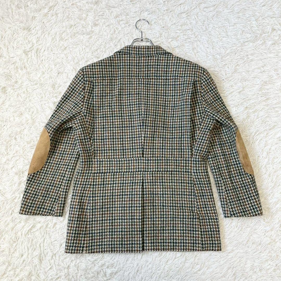 BURBERRY　バーバリー　千鳥格子　エルボーパッチ　くるみボタン　ジャケット