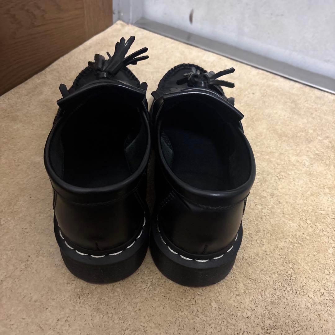 Dr. Martens ブラックフリンジローファーUK5