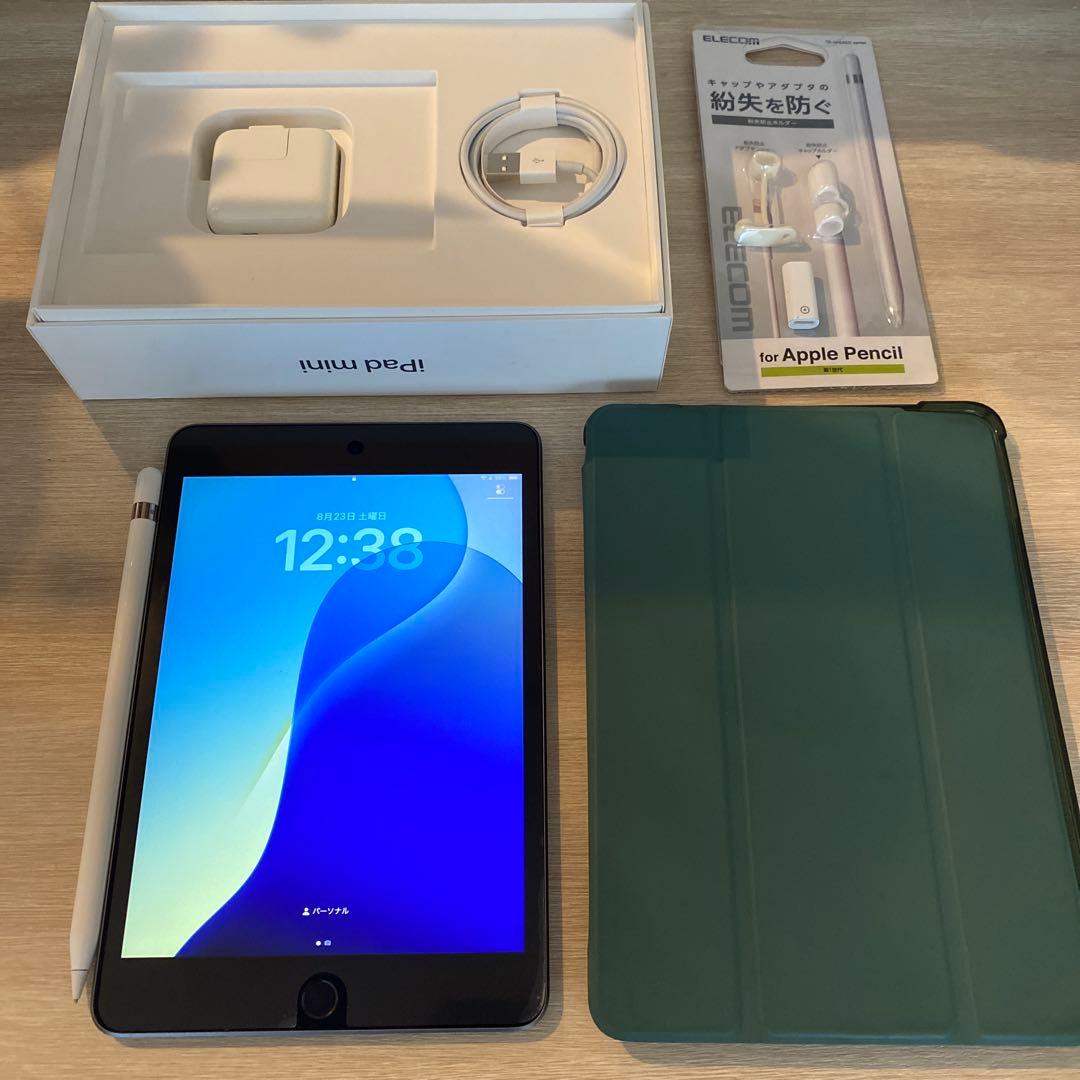 iPad mini 5 64G WiFiモデル+ アップルペンシル+付属品おまけ