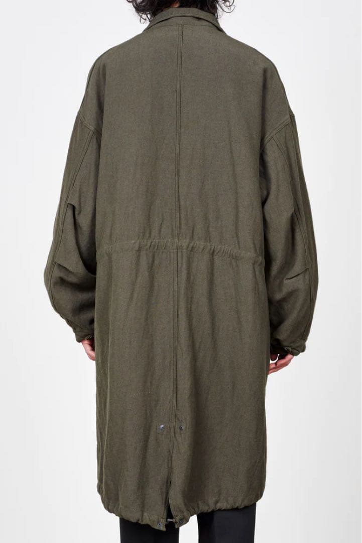 marka ウール リネン バックサテン モッズパーカー size 1