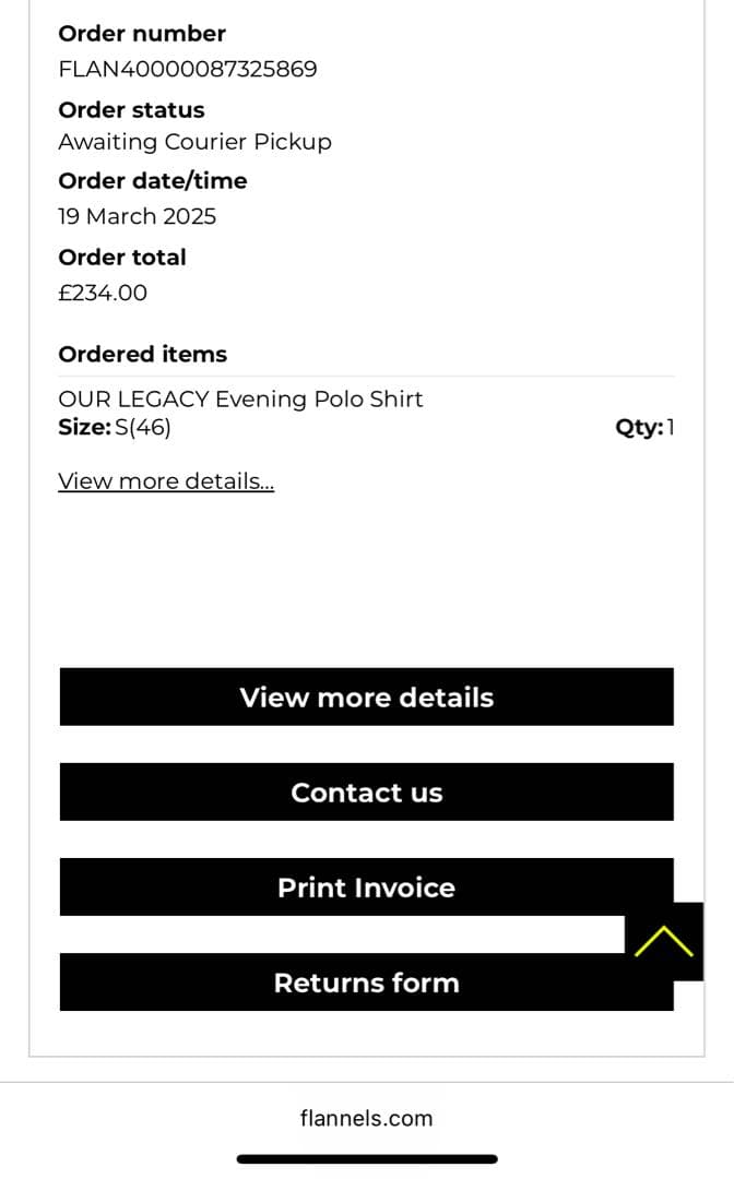 や*う様 OUR LEGACY 24AW EVENING POLO ブラウン