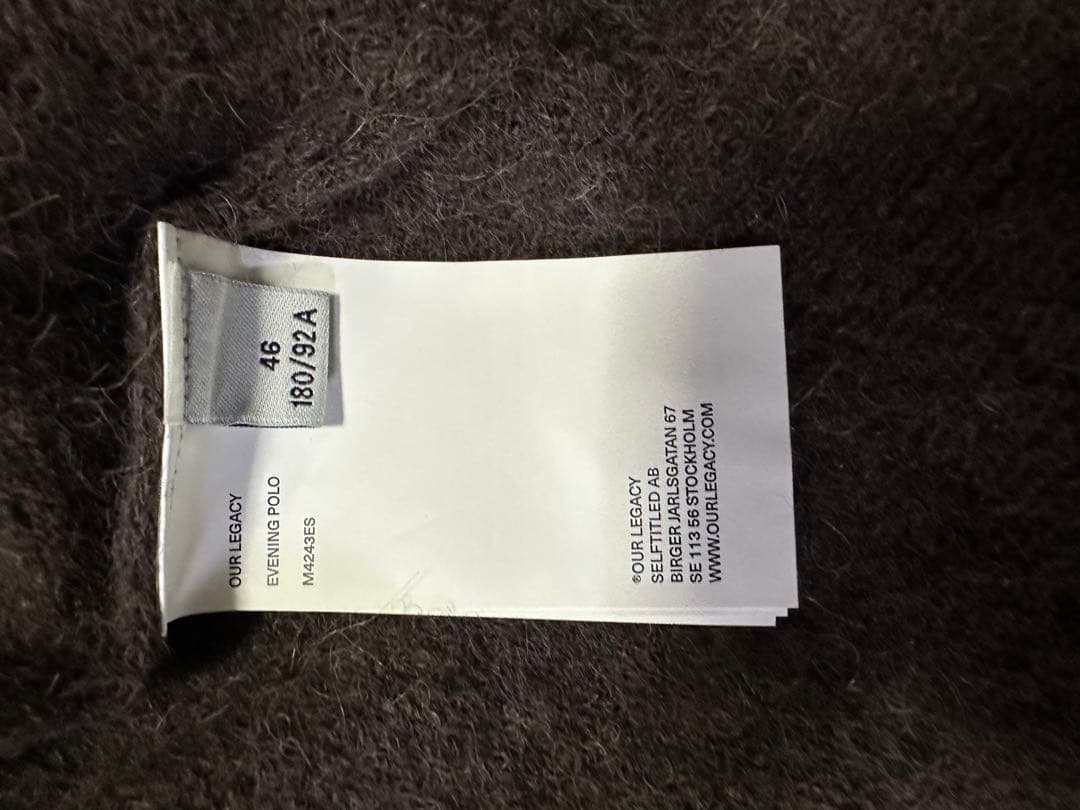 や*う様 OUR LEGACY 24AW EVENING POLO ブラウン