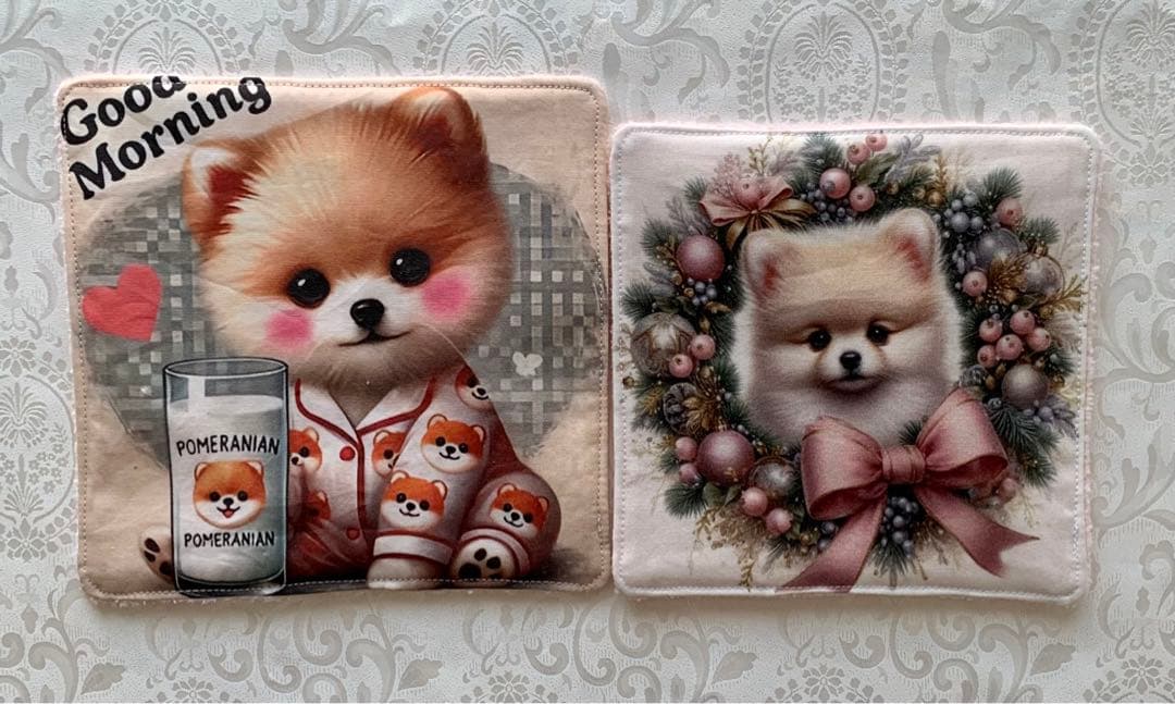 ピーチ　ポメちゃん　トートバッグ　小物入れ