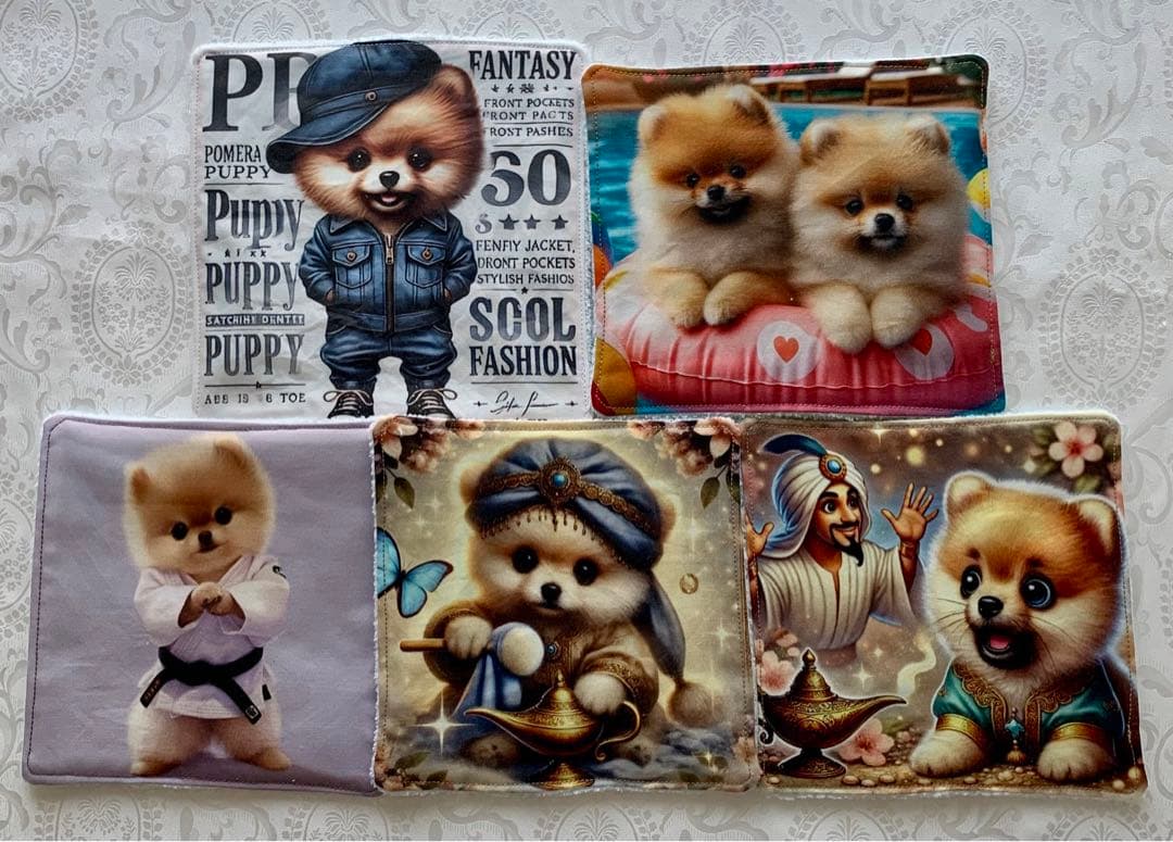 ピーチ　ポメちゃん　トートバッグ　小物入れ