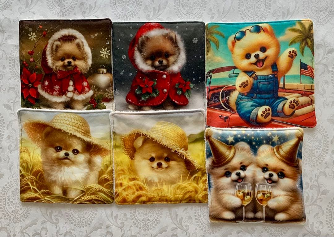 ピーチ　ポメちゃん　トートバッグ　小物入れ