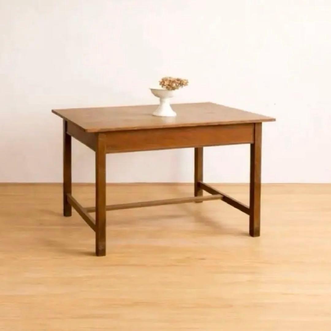 木製　作業台　横幅 約106㎝　ワークテーブル　古道具　古家具　ビンテージ