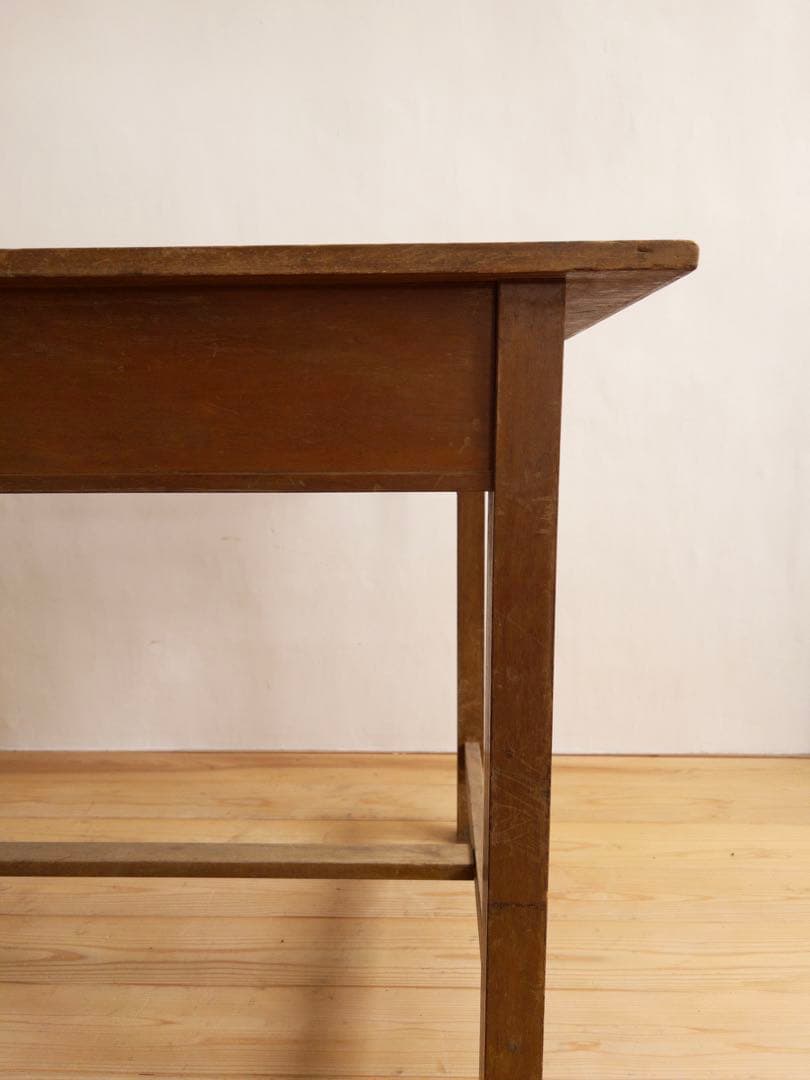 木製　作業台　横幅 約106㎝　ワークテーブル　古道具　古家具　ビンテージ