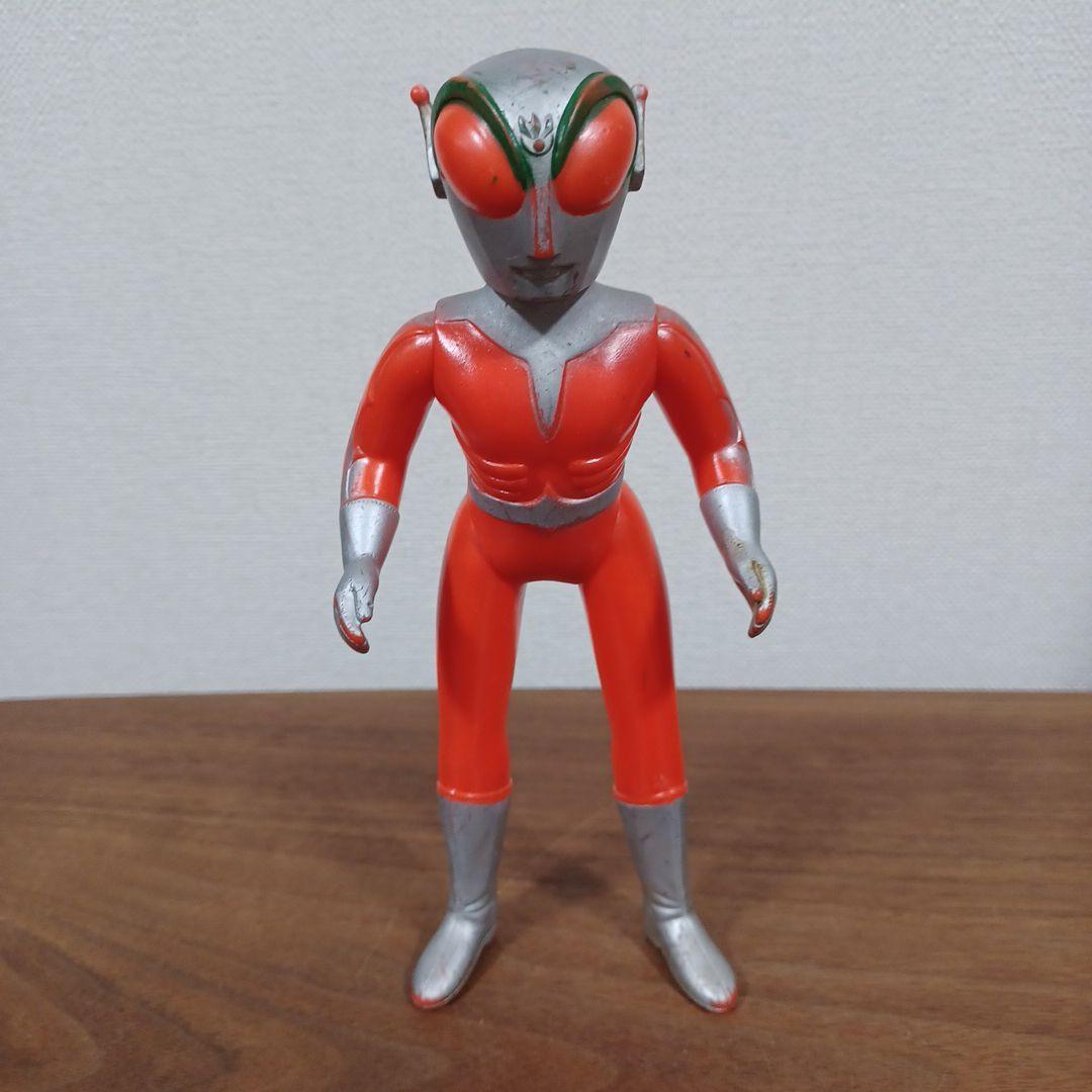 当時ものポピー製「ファイヤーマン」朱赤の超希少ソフビフィギュア