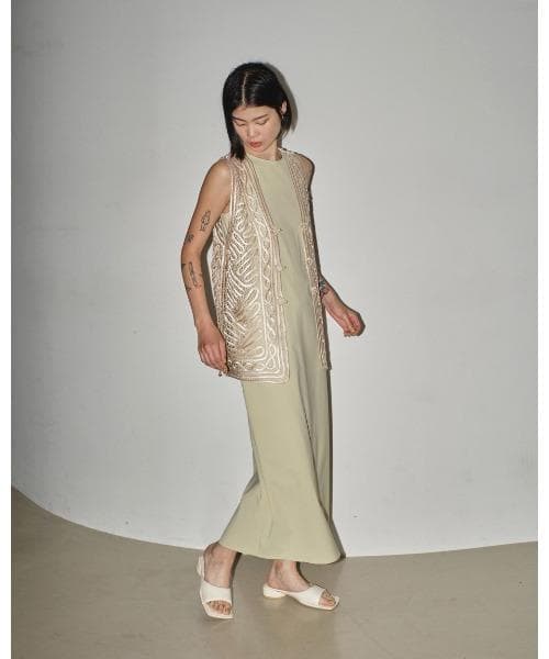 TODAYFUL エンブロイダリーミドルベスト