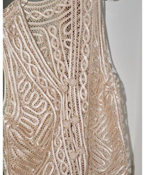 TODAYFUL エンブロイダリーミドルベスト