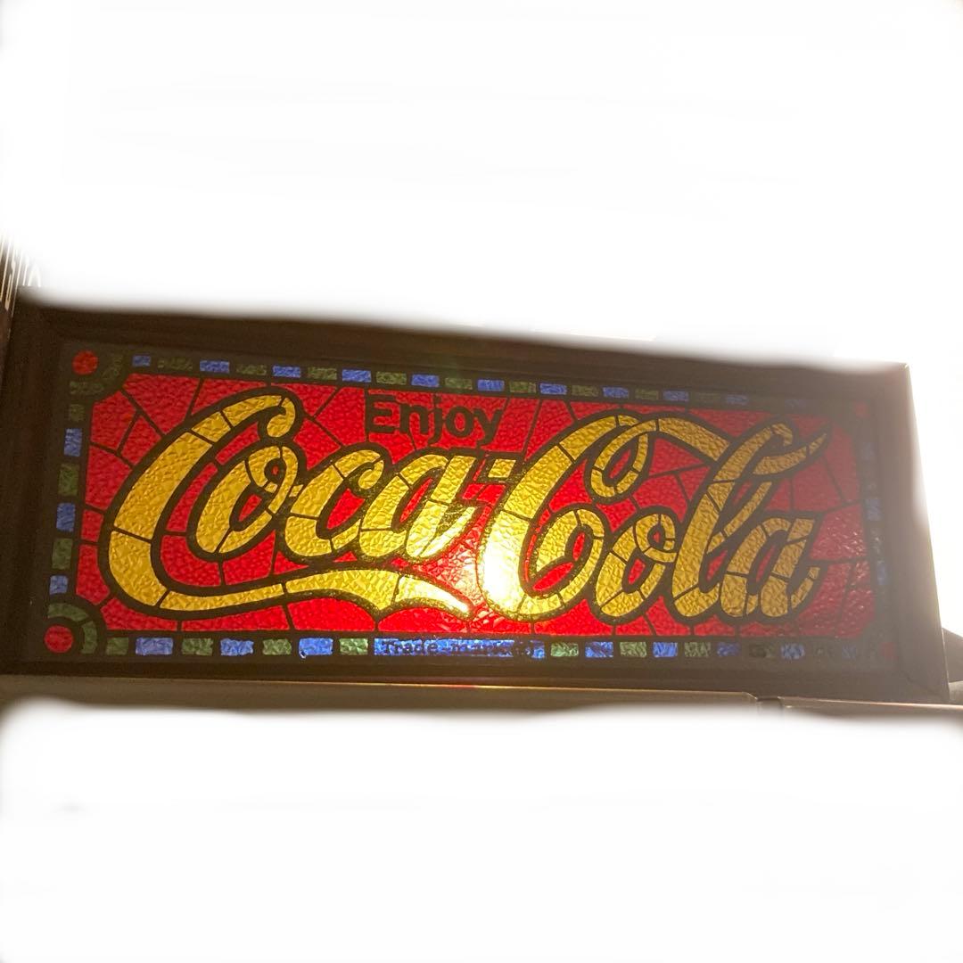 Coca-Cola ステンドグラス風サイン　コカコーラ　アメリカン雑貨