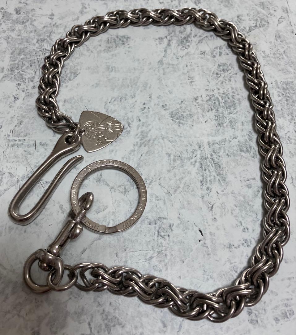 ヒステリックグラマー編み込みウォレットチェーン