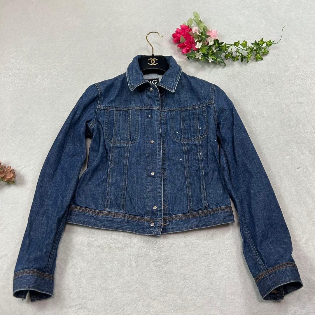 K156 S ドルチェアンドガッバーナ Y2K デニムジャケット レディース