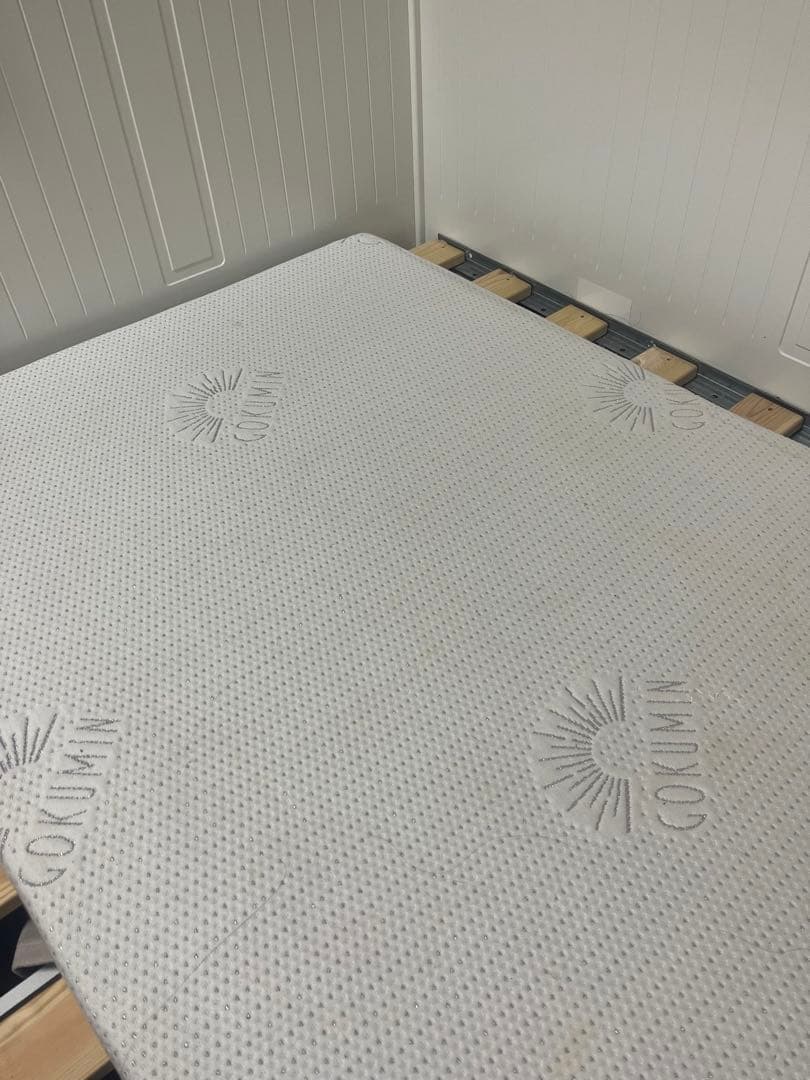 【引き渡し限定】IKEA ヘムネス　白ベッドフレーム　マットレス付き