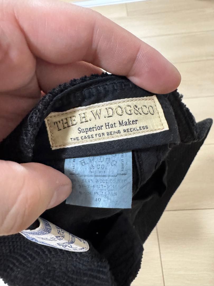 H.W.DOG コーデュロイキャスケット