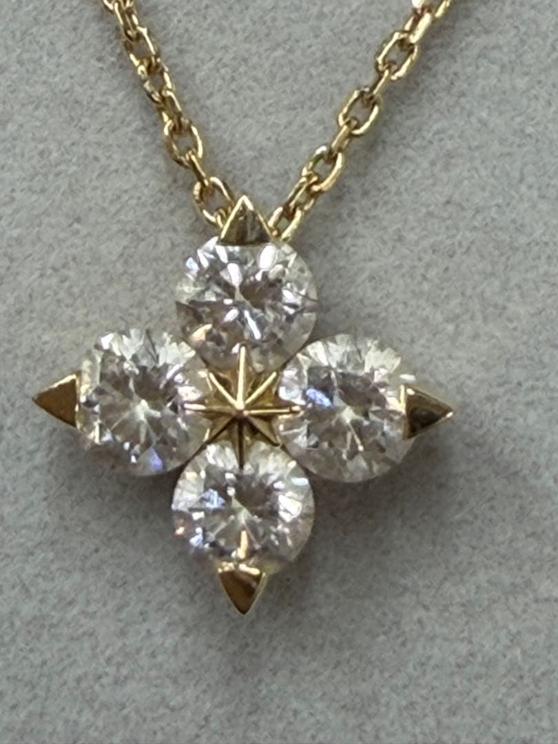 激安スタージュエリーK18 0.4ctダイヤネックレス BRIGHTESSTAR