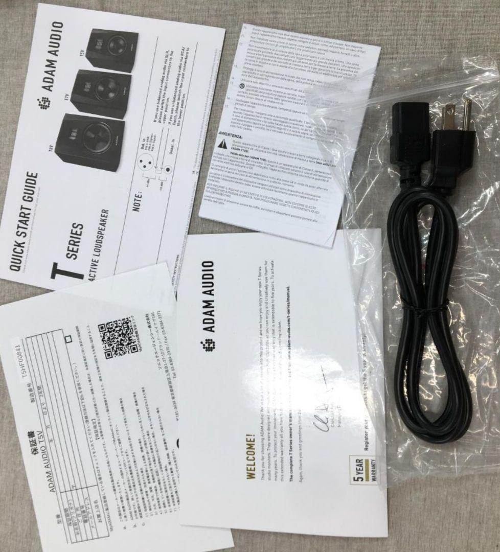 1台 アダムオーディオ T5V スピーカー