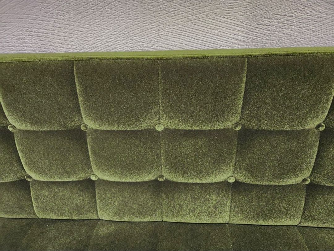 karimoku カリモク60Kチェア2シーター　モケットグリーン