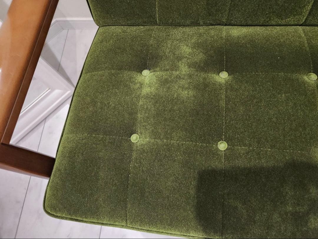 karimoku カリモク60Kチェア2シーター　モケットグリーン