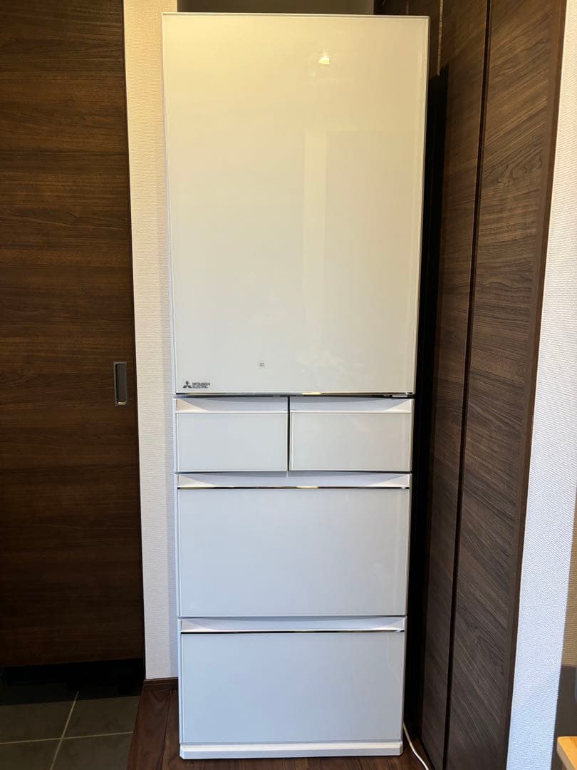 三菱 冷蔵庫 MR-MB45G-W 2021年製