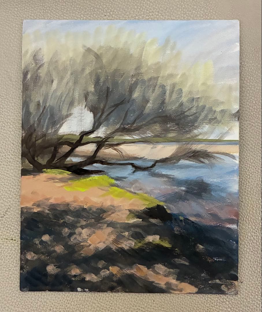 アクリル画　風景　1045