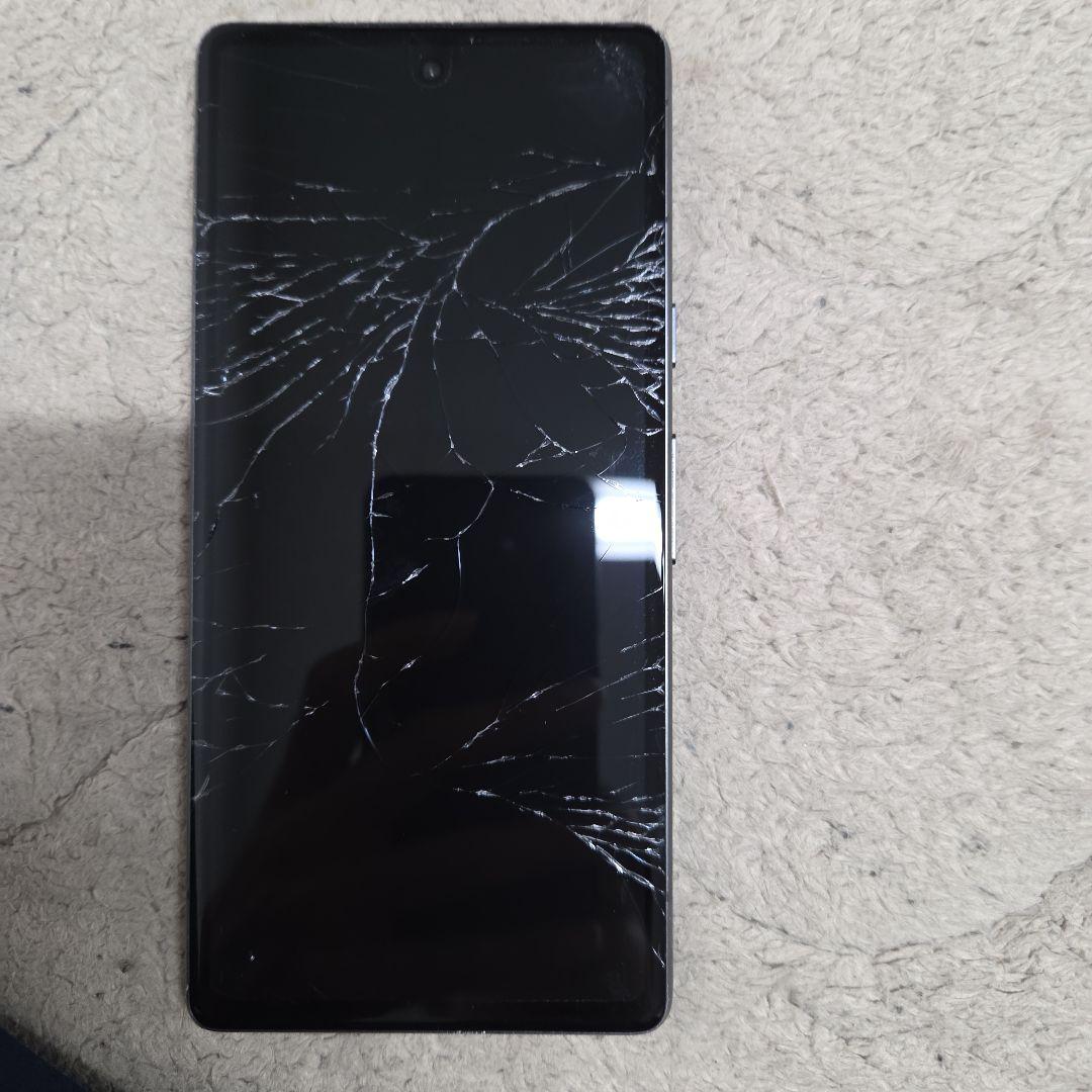 GooglePixel7a本体 黒色画面ひびあり画面付かない修理に出す必要あり