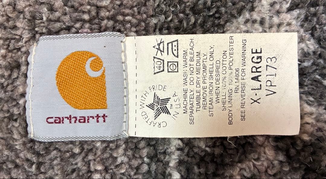 レア！！Carhartt カーハート　ダックベスト　USA製　星タグ　ビンテージ