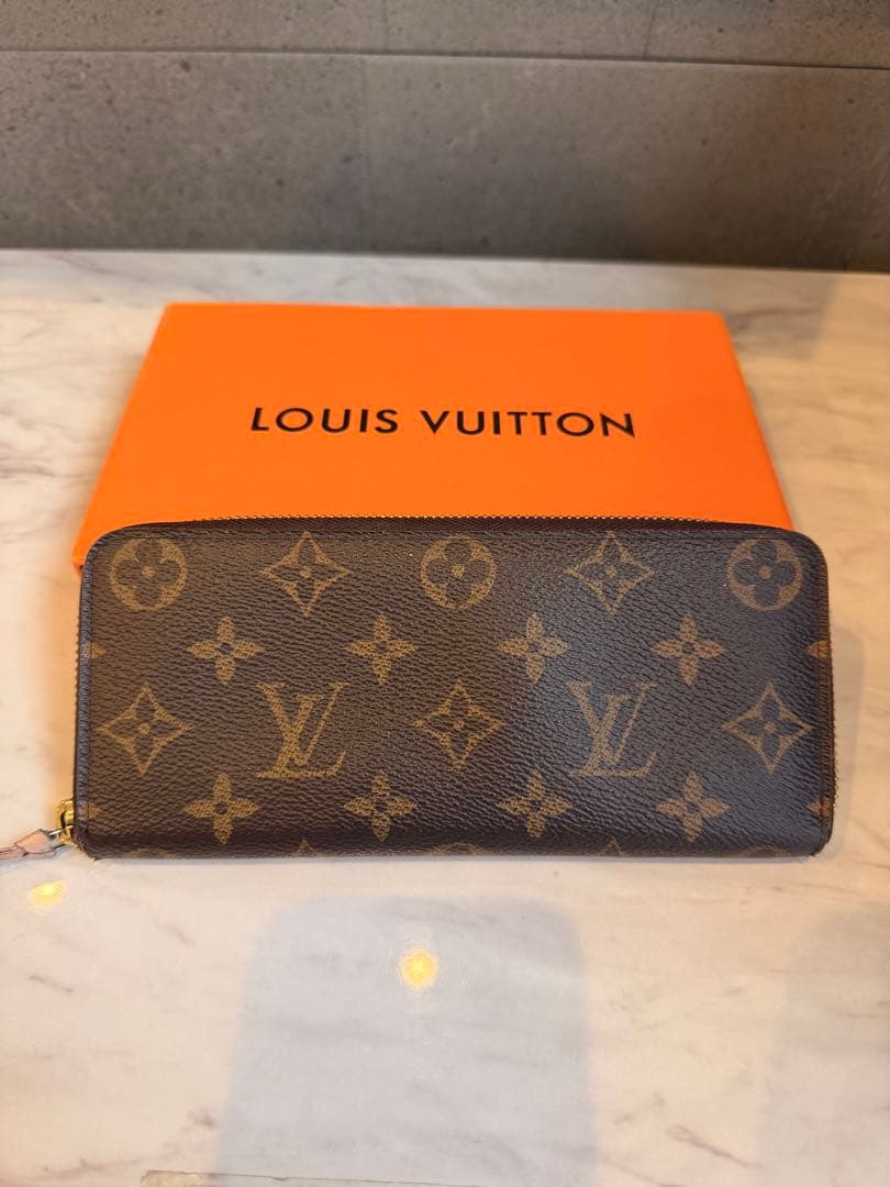 キ*ー様 ルイヴィトン モノグラム ポルトフォイユ クレマンス ローズバレリーヌ