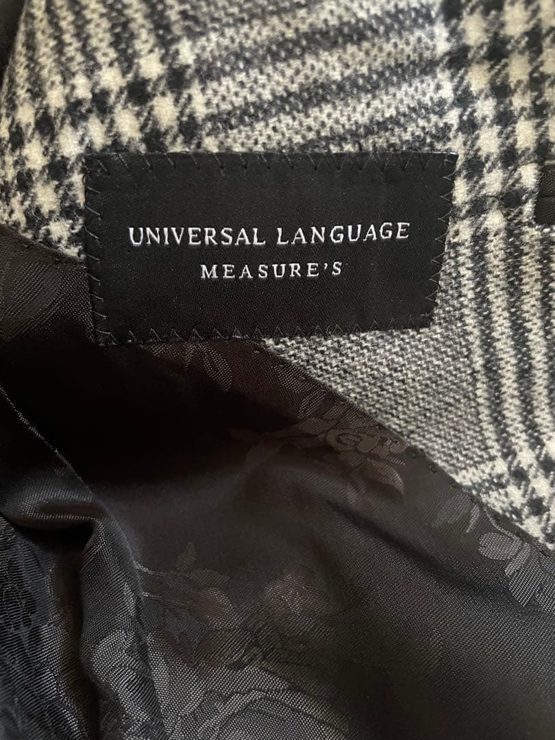 【美品】ユニバーサルランゲージ　オーダー　ダブルブレストジャケットM