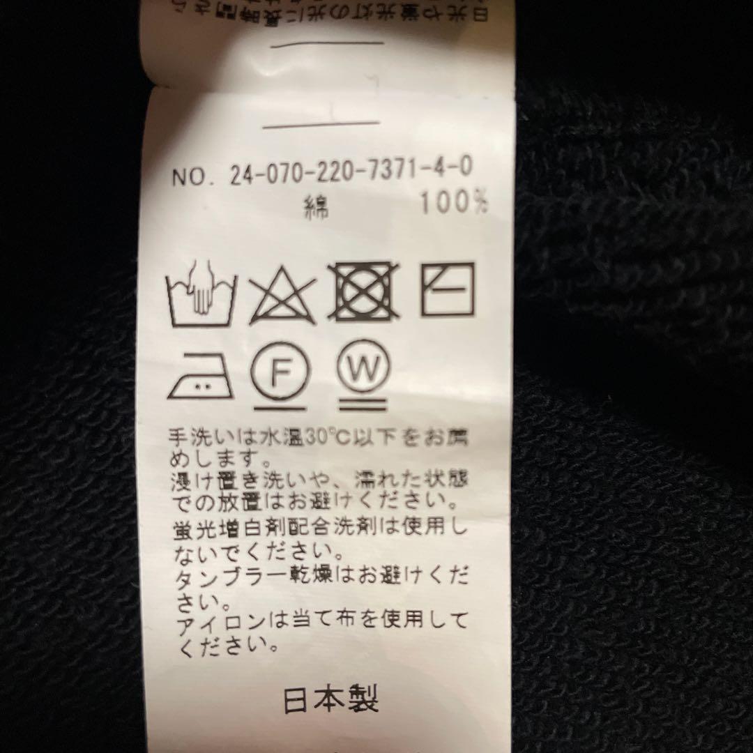 FRAMeWORK ボートネックワイドスウェット ブラック